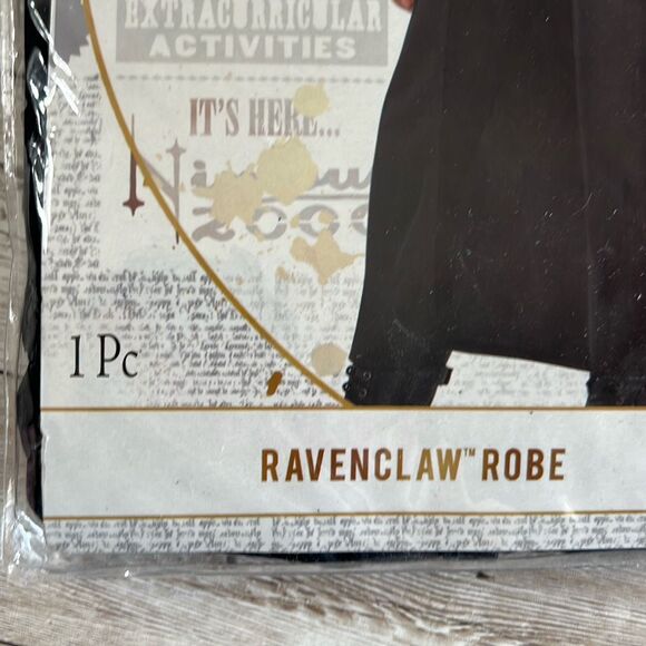 NWT HARRY POTTER Child Ravenclaw Robe Hooded Costume S/M Boy Girl Halloween NEW - Picture 3 of 8